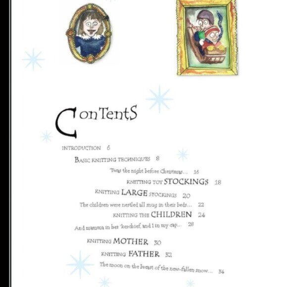 5/$20 NEW 'Twas the KNITS Before Christmas Knitting Projects & Story Book - Picture 2 of 6